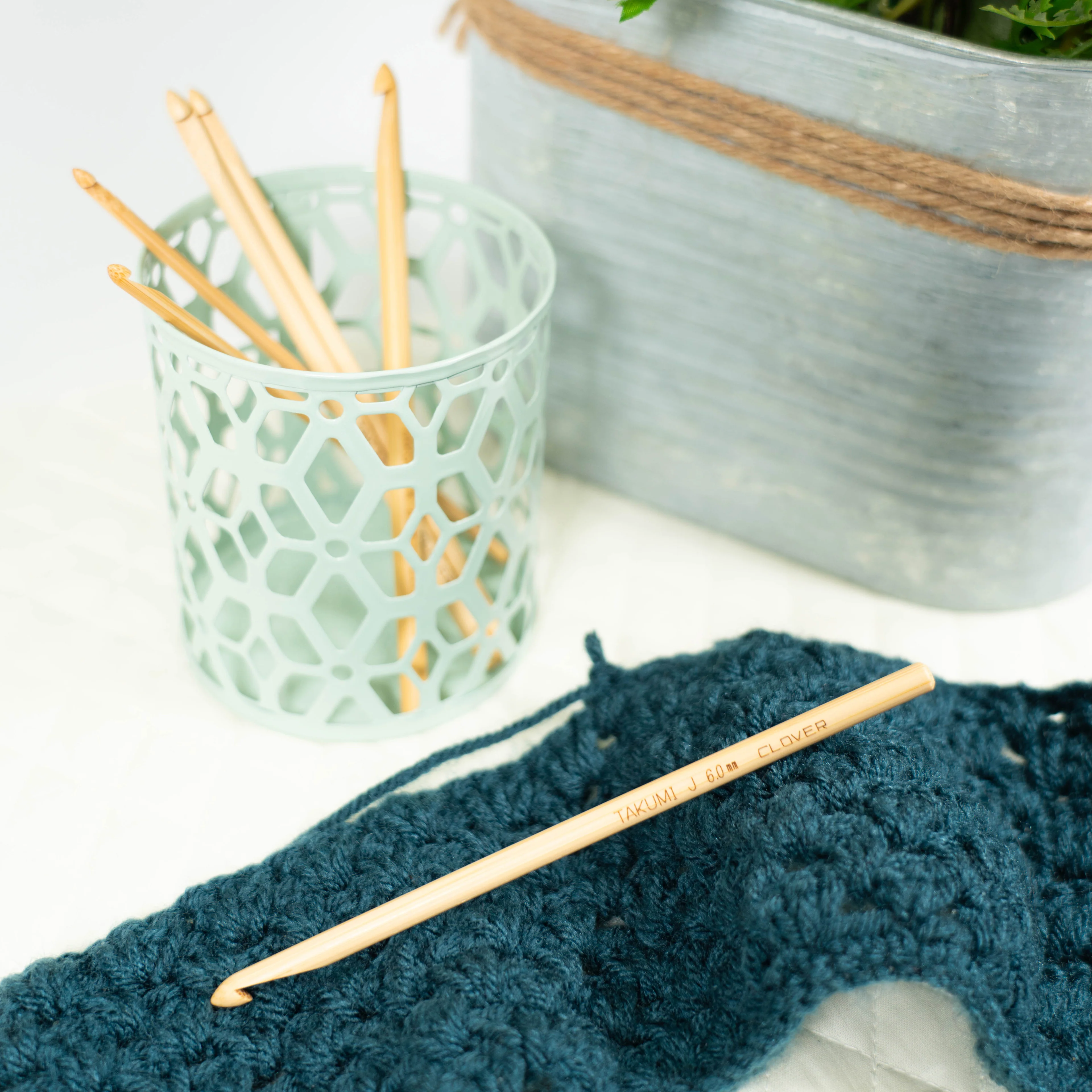 Bamboo Crochet Hook “Takumi®” J (6.0mm) - Image 4