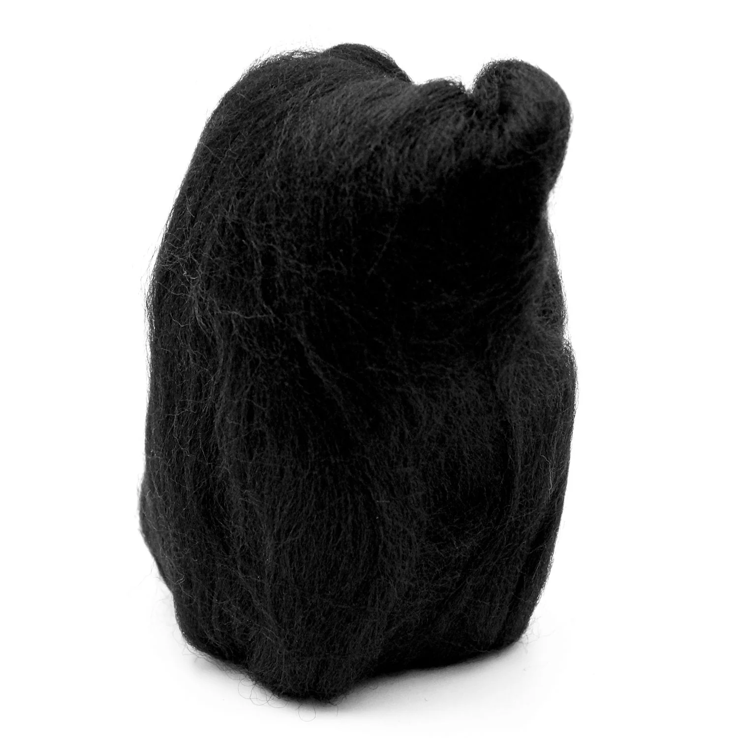 Natural Wool Roving (Black) - Image 3