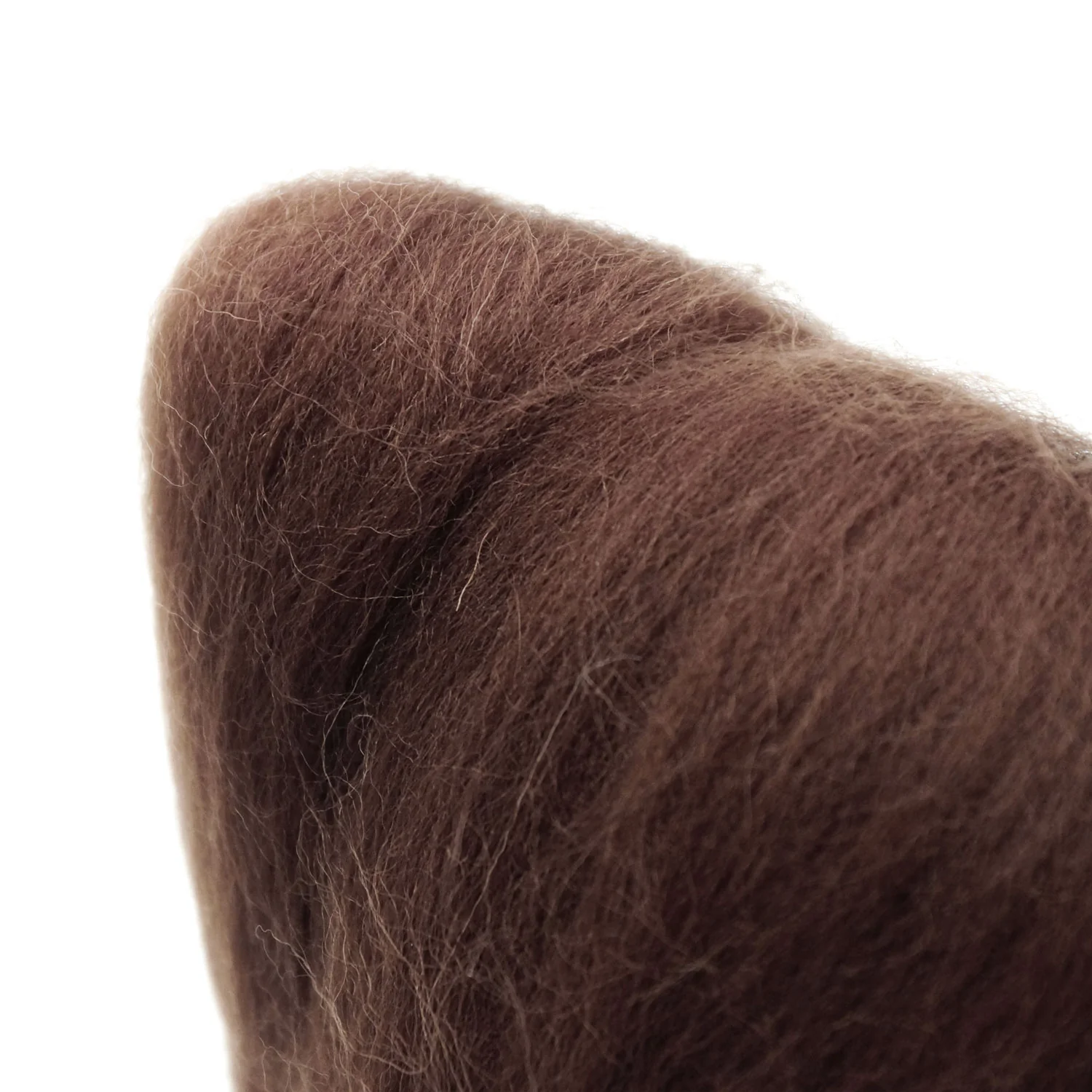Natural Wool Roving (Brown) - Image 5