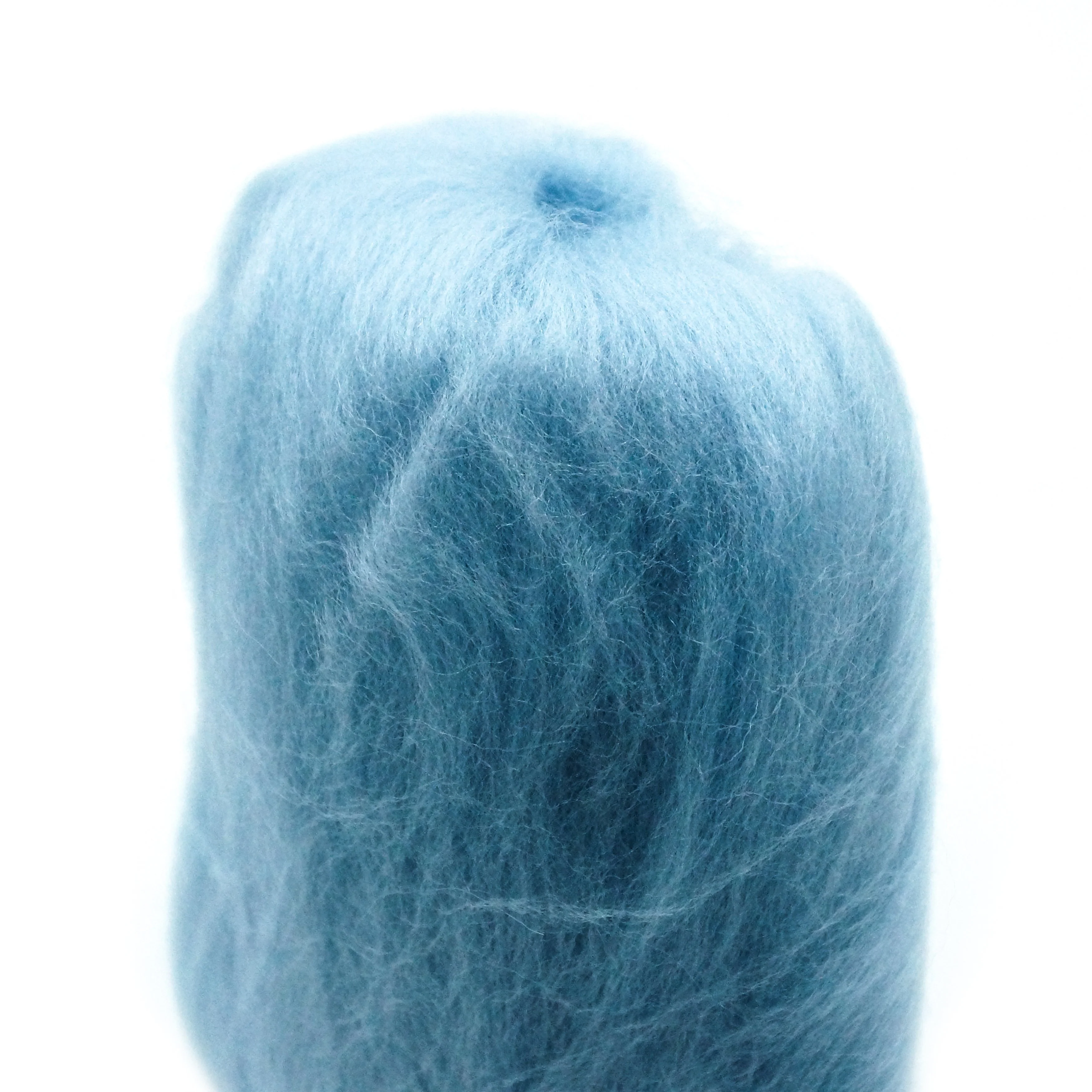 Natural Wool Roving (Light Blue) - Image 4