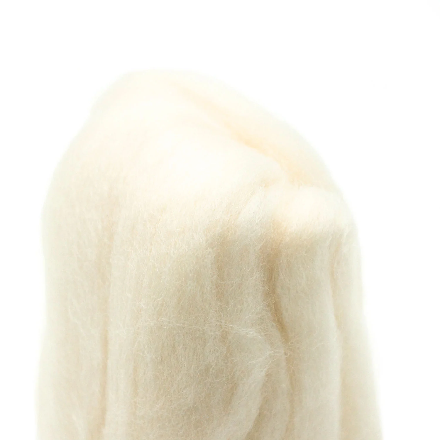 Natural Wool Roving (Off-White) - Image 4