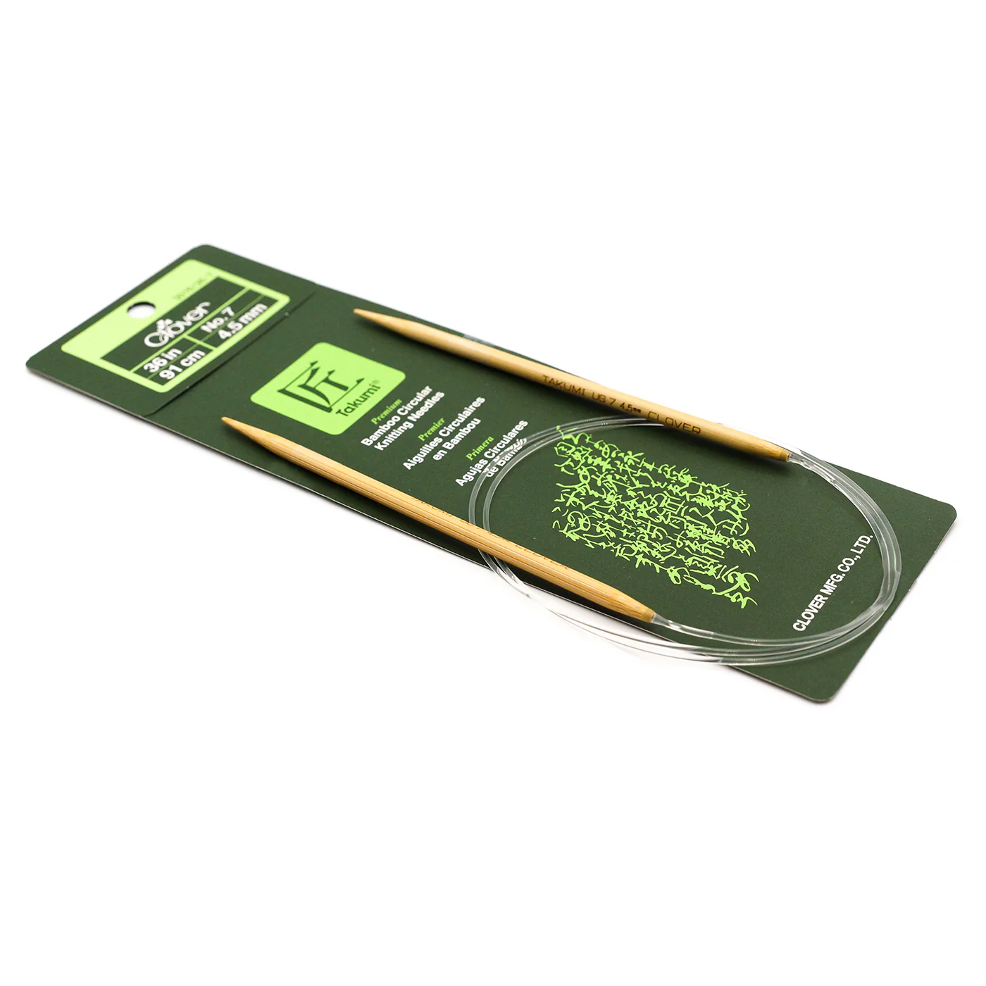 Takumi Bamboo Knitting Needles Circular 36" No. 7 (4.50mm) - Image 2