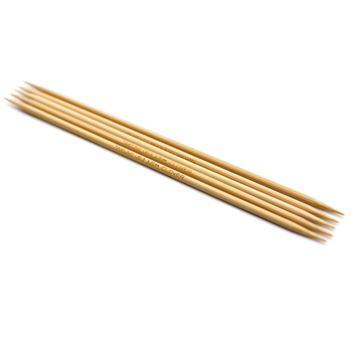 Takumi Bamboo Knitting Needles Double Pointed (7") No. 3 - Image 4
