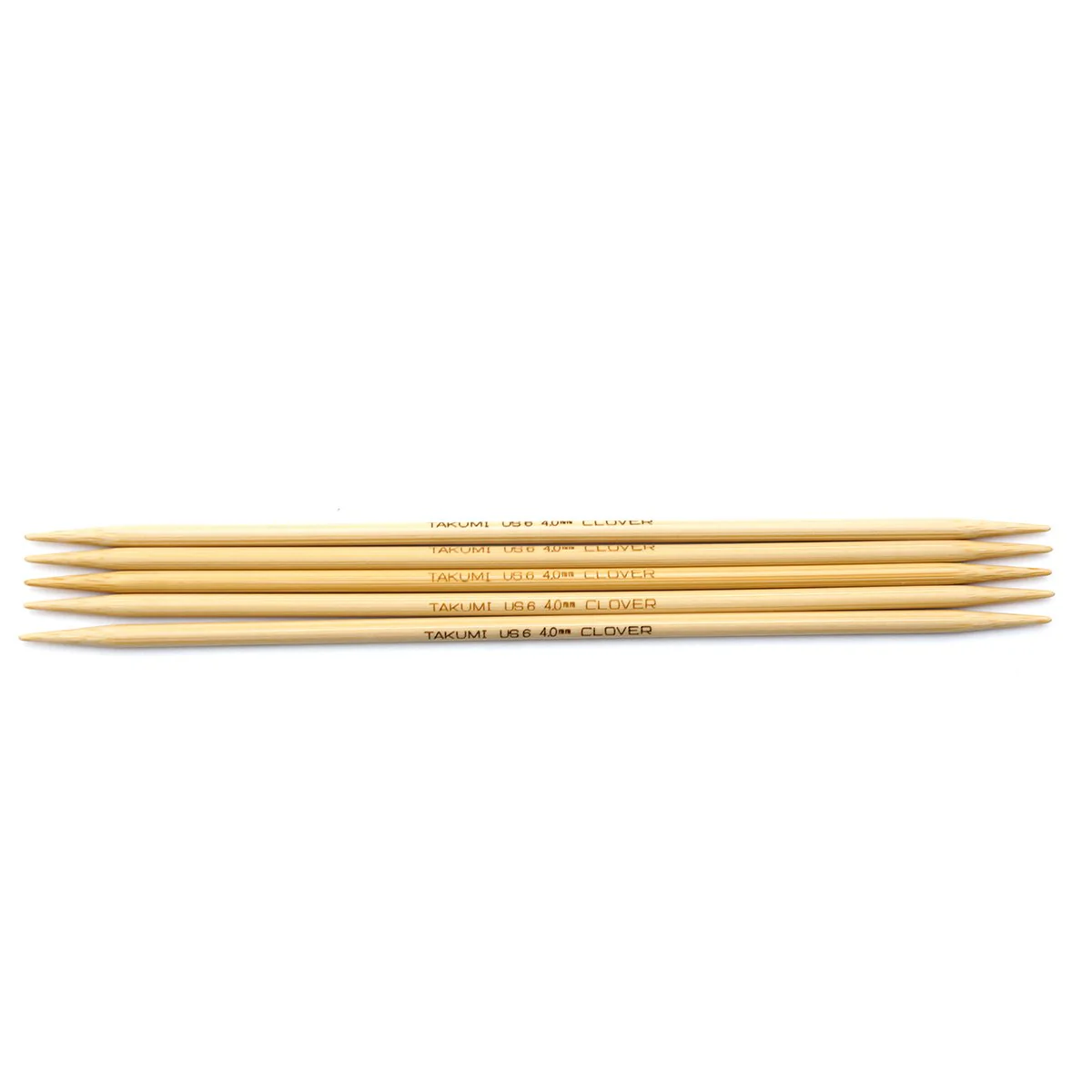 Takumi Bamboo Knitting Needles Double Pointed (7") No. 6 - Image 4