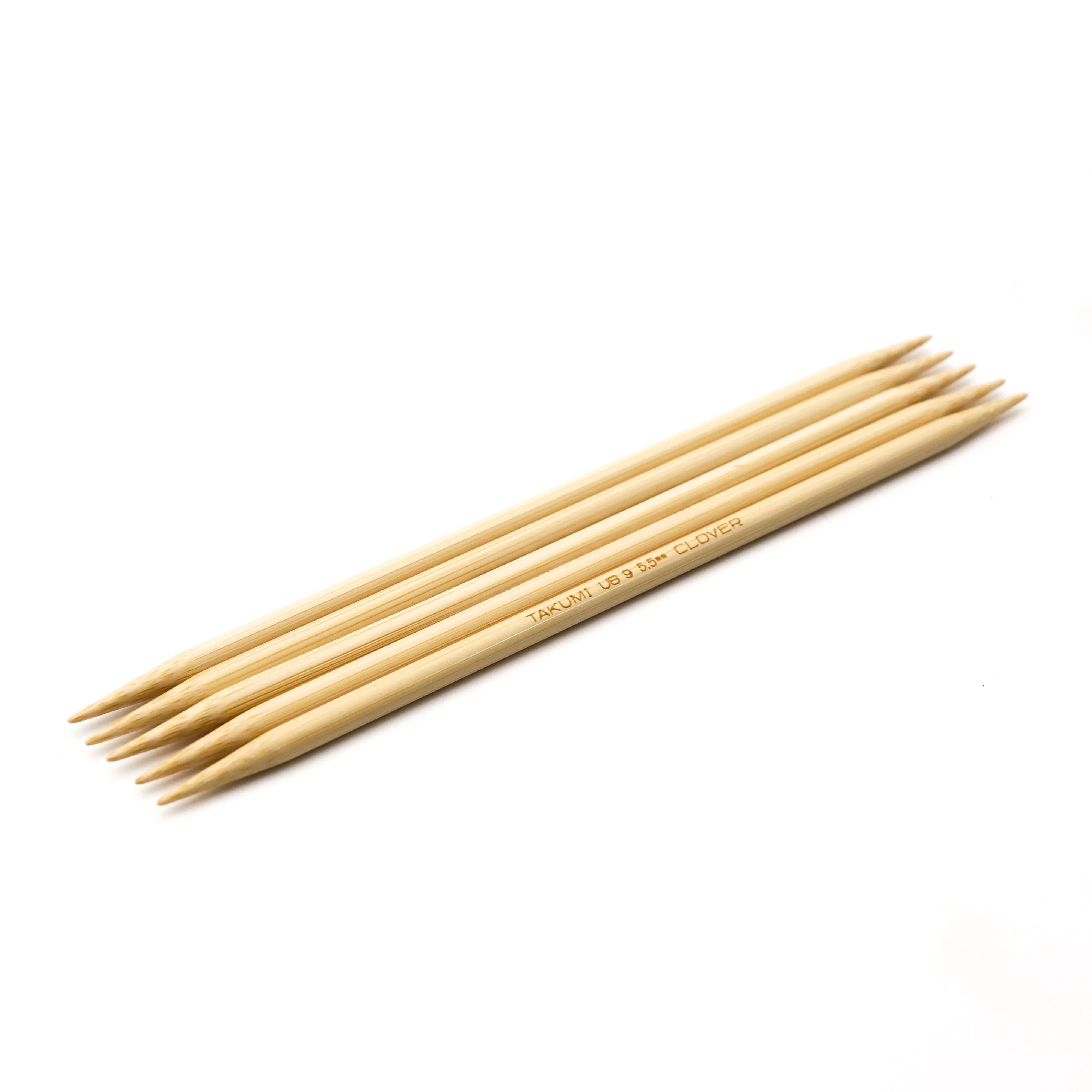 Takumi Bamboo Knitting Needles Double Pointed (7") No. 9 - Image 5